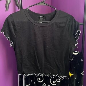 Black and white Forever 21 crop top